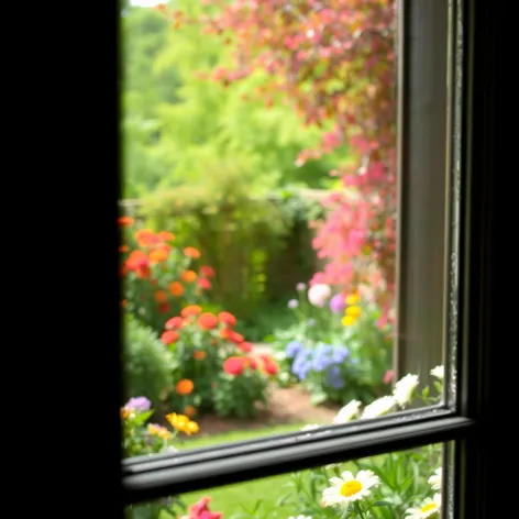 garden from window