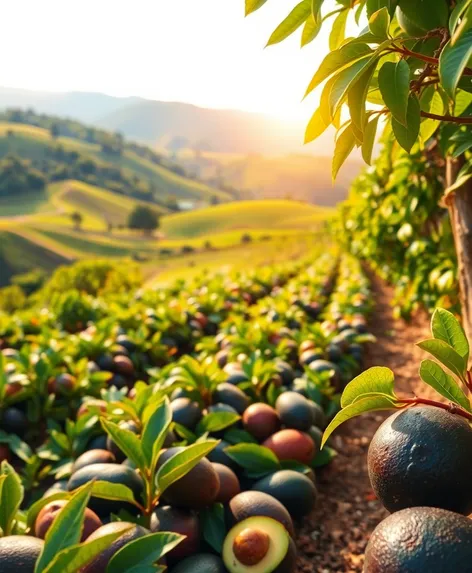 colorful avocado farm