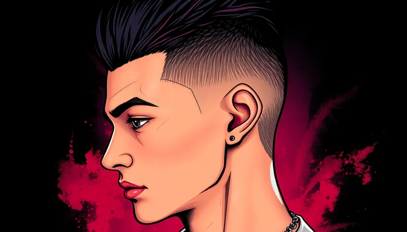 male shaved sides hairstyles