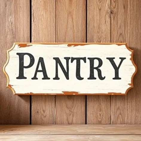 pantry sign