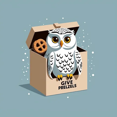 cute snowy owl in