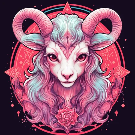 Kawaii baphomet demon goat