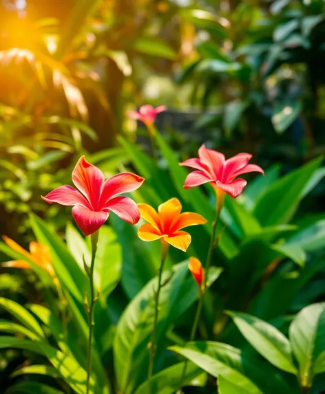 tropical flowers