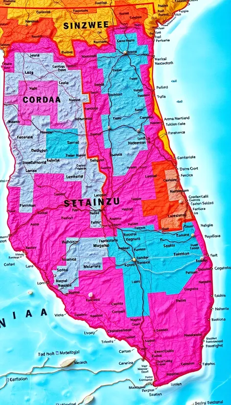 south states map