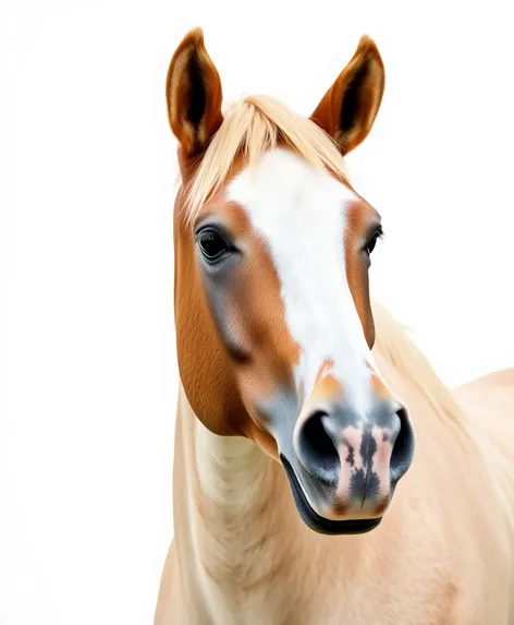 horse in white background