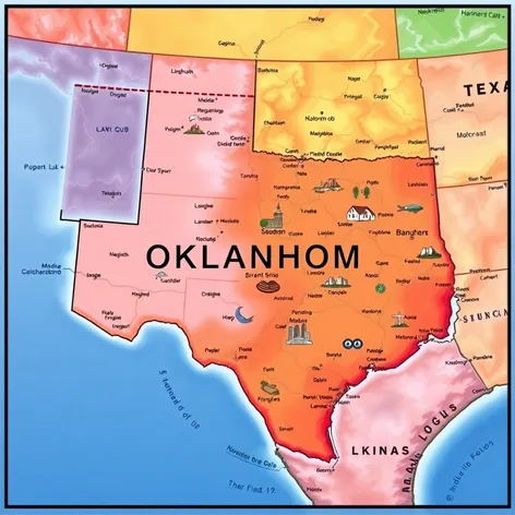 map of oklahoma and