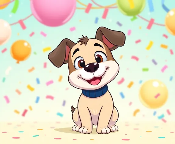 cute animated dog