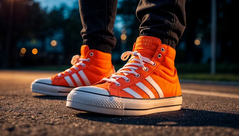 orange sneakers