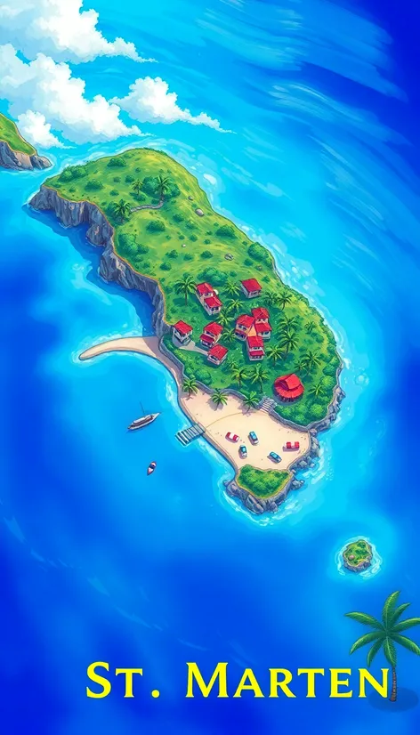 map of st. maarten