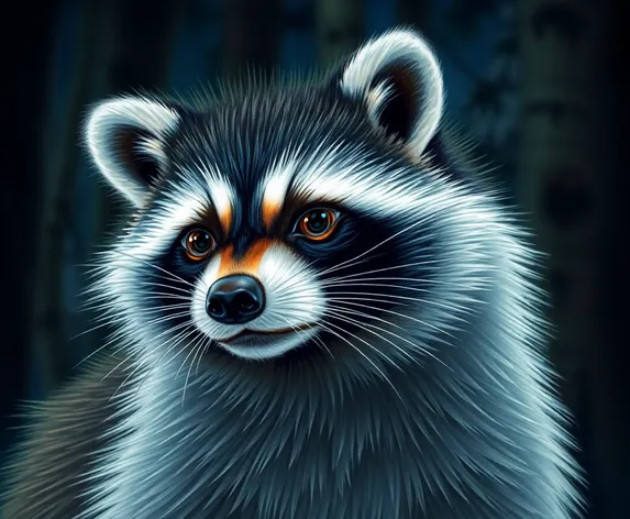 raccoon albino