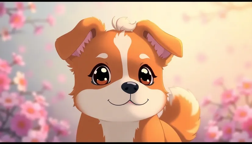 cute dog anime