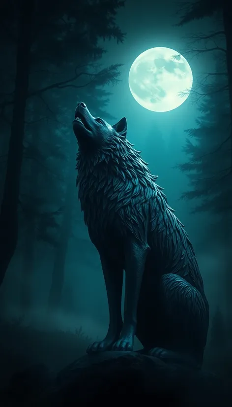 wolf statue