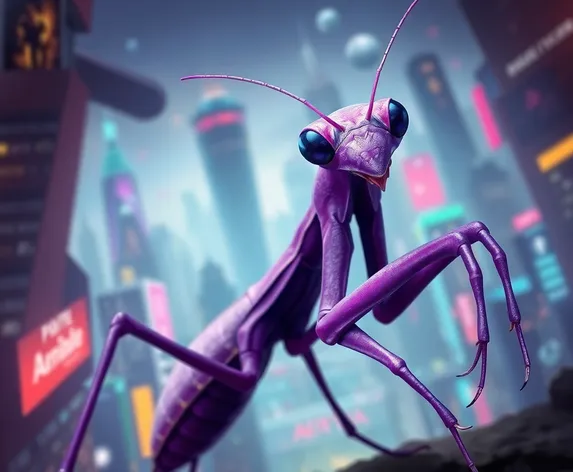 purple mantis animations