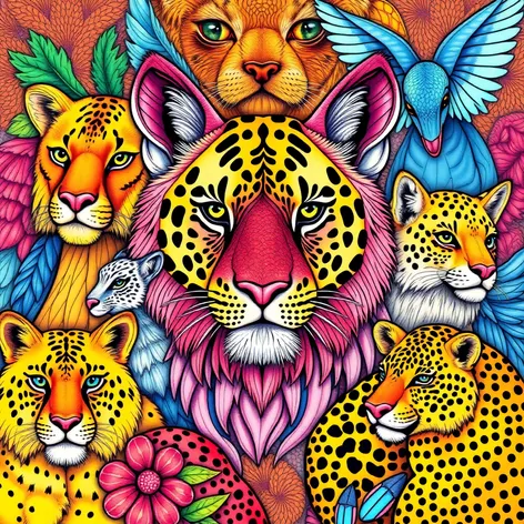 adult coloring pages animals