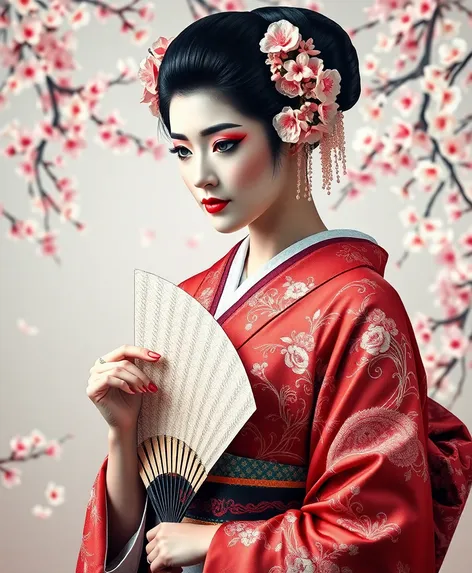 geisha dance pose