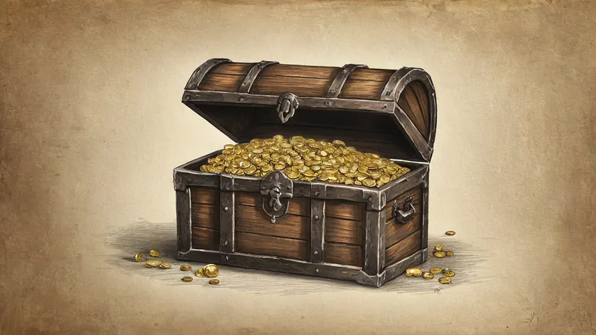 treasure chest drawing
