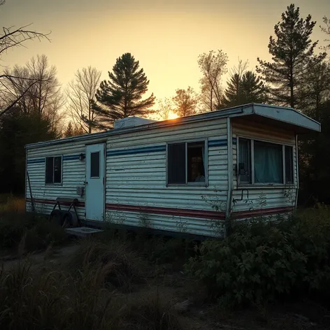 old mobile home