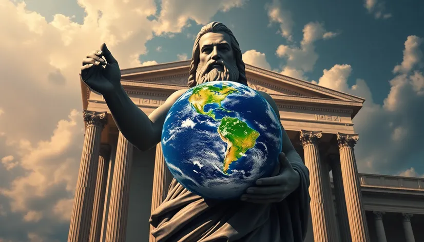 atlas holding earth