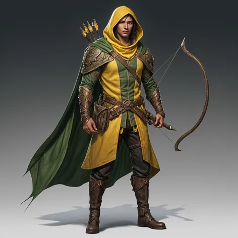 Half-elven ranger. Male, black