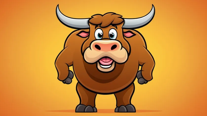 cartoon bull