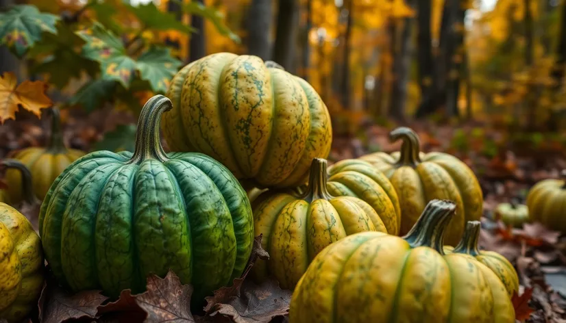 green pumpkins