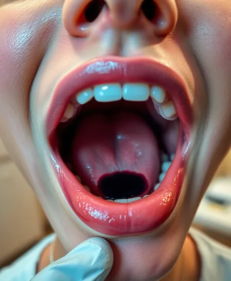 black spot in mouth