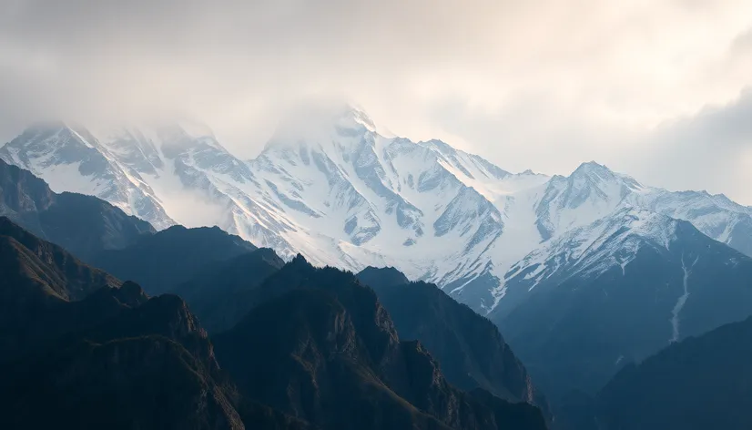 mountain range drawing