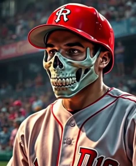 skull in baseball