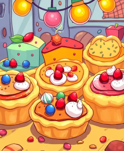 cartoon pies