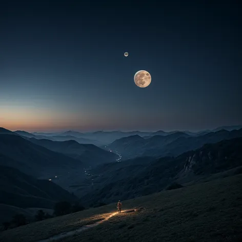 Nature with moon light