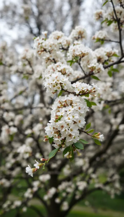 tree with white flowers