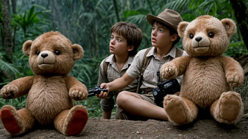 Jurassic park with teddy