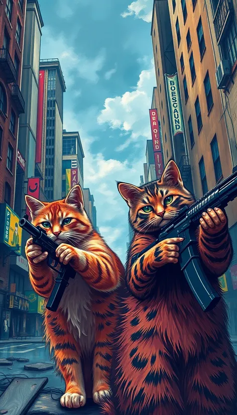 guns and cats