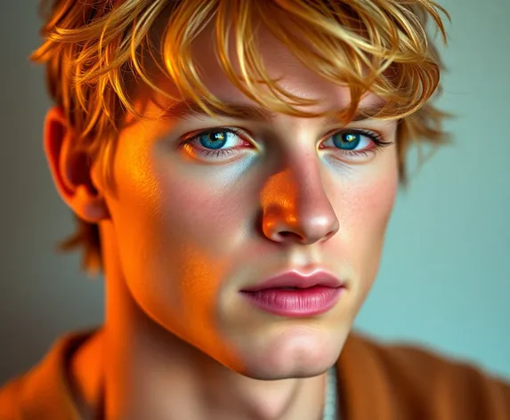 strawberry blonde male