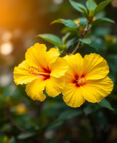 yellow hibiscus