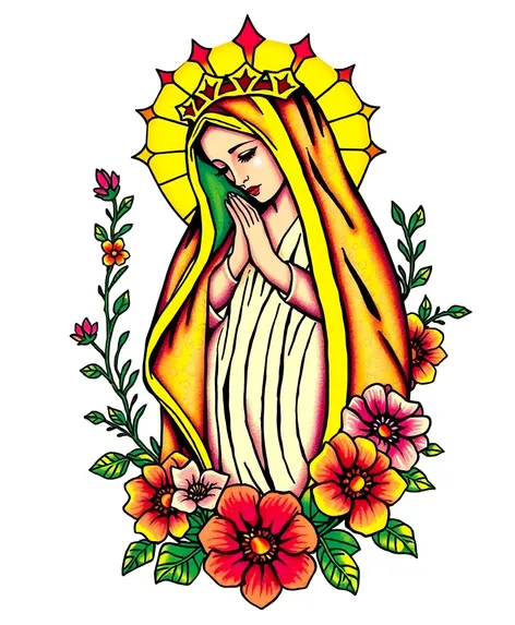 virgin mary tatto