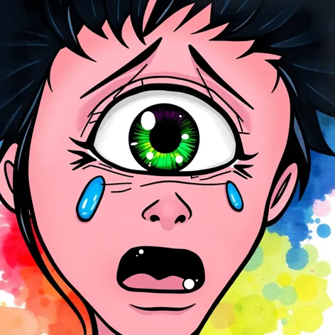 crying eye art