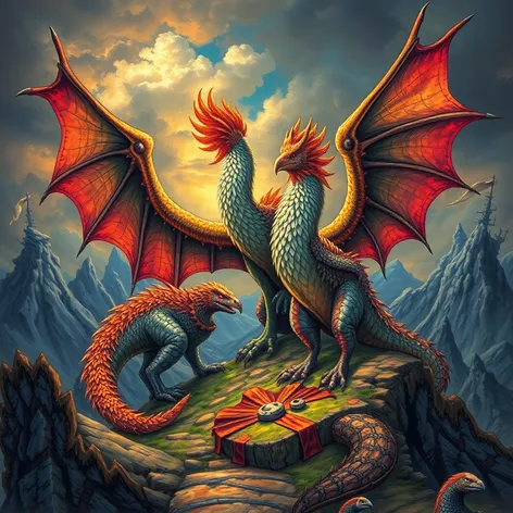 dragons and pheonix