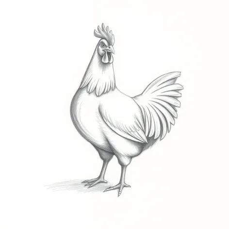 drawing of a chicken