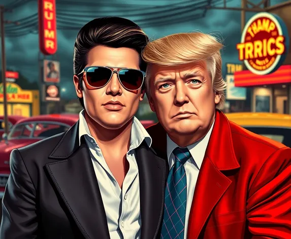 elvis trump picture