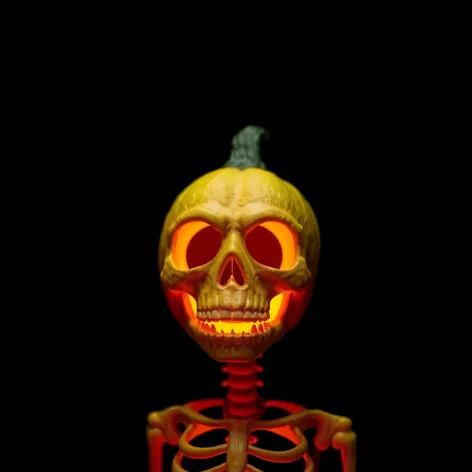 pumpkin skeleton