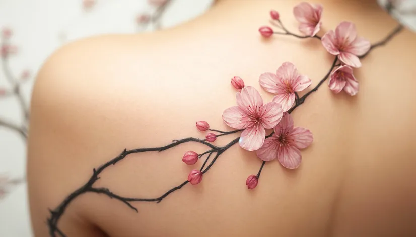 cherry blossom tattoo