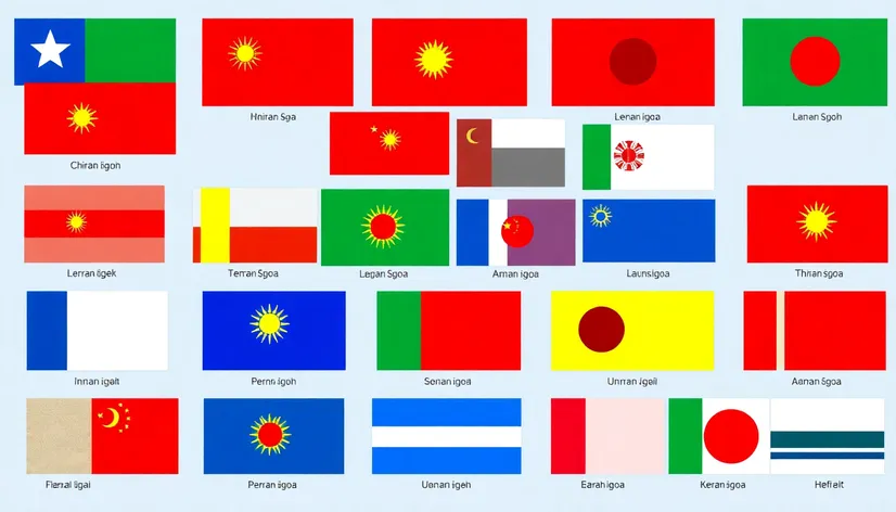 asian country flags