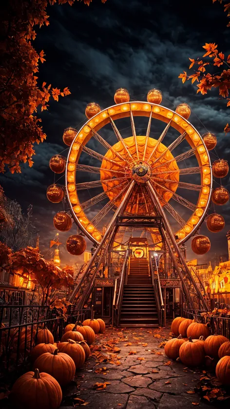 Halloween festival with ferris