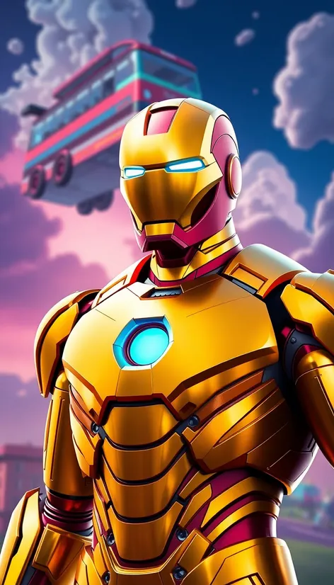 gold iron man fortnite