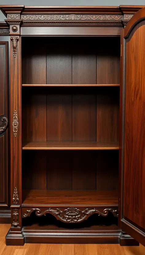 armoire with shelves