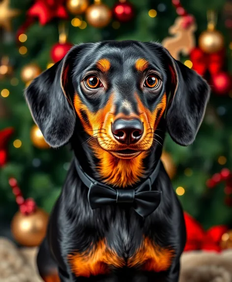 tuxedo dachshund