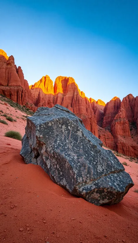 rock on a sandy