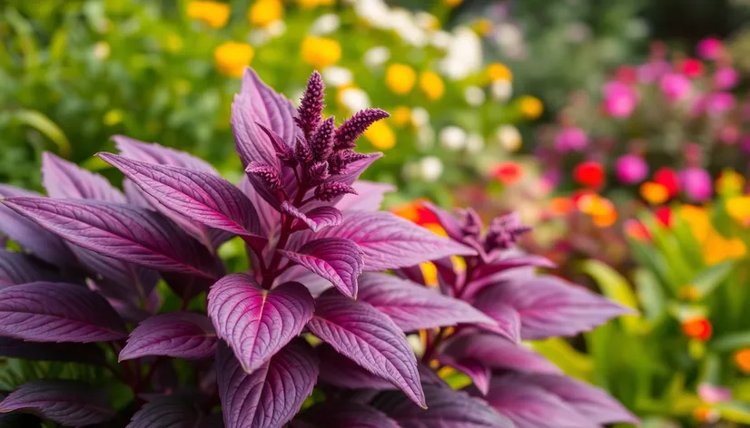 purple hosta plant