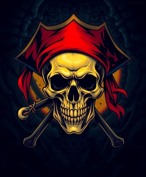 pirate skull art